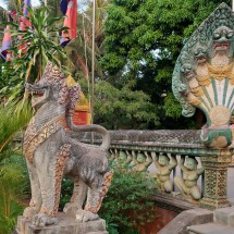 Lion with Naga Divinity in Siem Reap