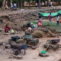 Archeological work in Angkor Thom