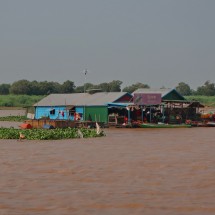 Floating houses on Tonle Sap Lake