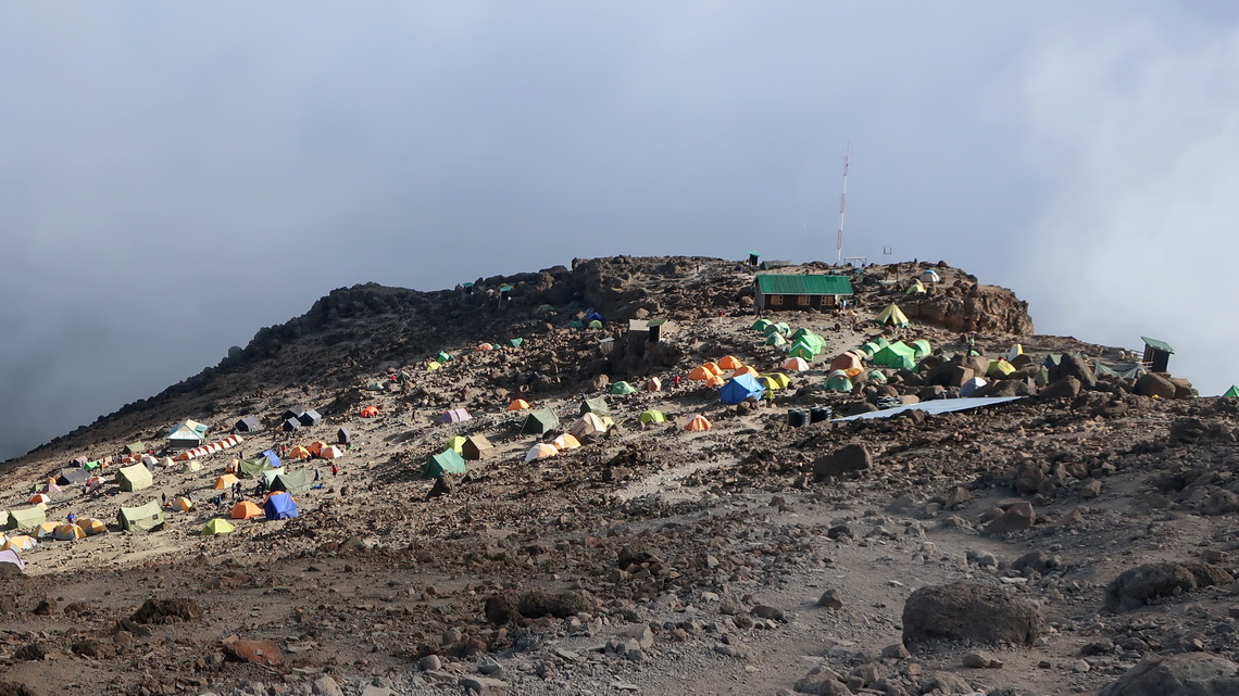 4666 meters high Barafu Camp, our 5th and summit camp